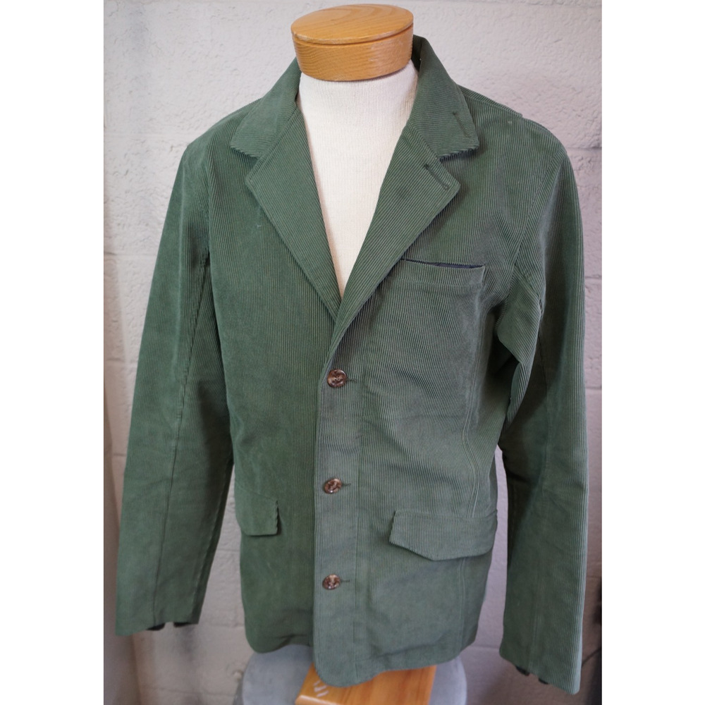 GOLITE Mens Meridian Sage Green Corduroy Full Zip Blazer Jacket Size Large